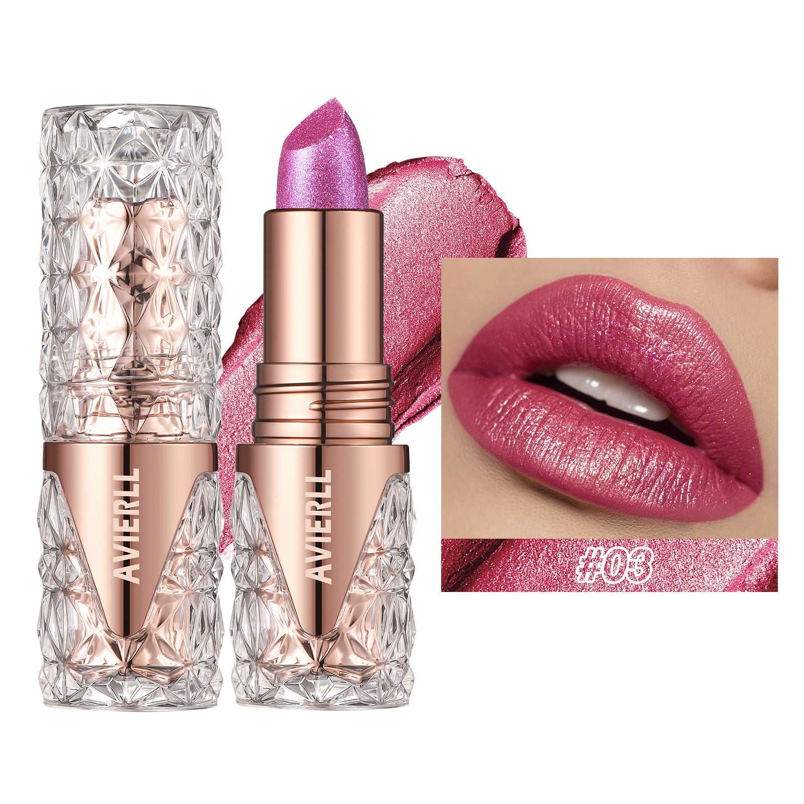 Pearlescent Shimmer Lipstick