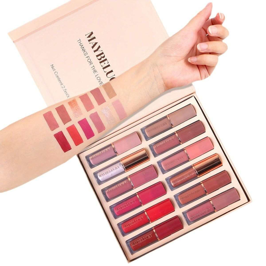 12-Piece Pearlescent Lip Gloss Set