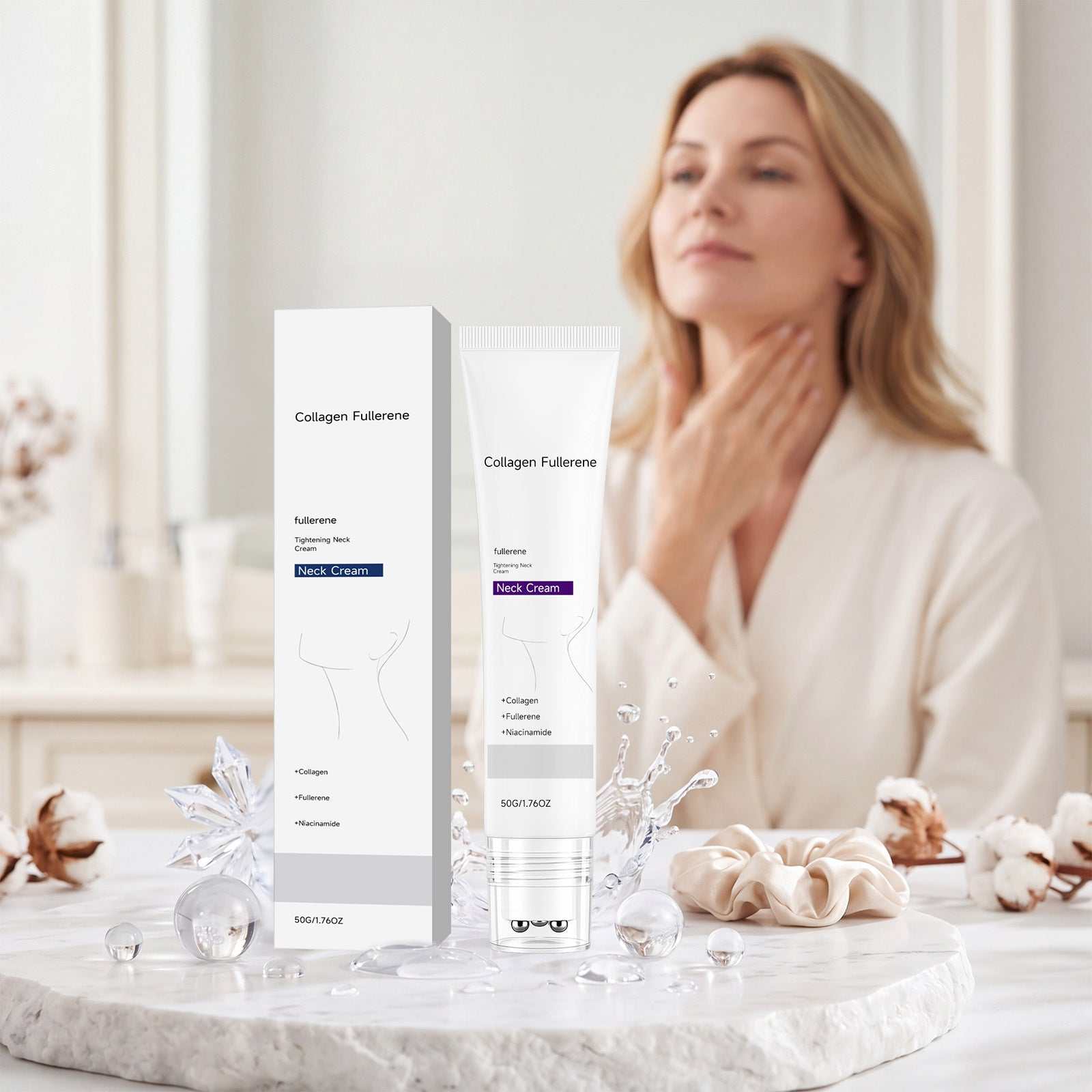 Collagen Protein Neck Cream jar with moisturizing and anti-aging properties for neck skin care
