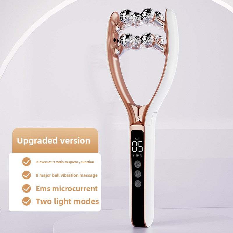 Rechargeable face-lift instrument with microcurrent and EMS technology for facial toning and skin tightening