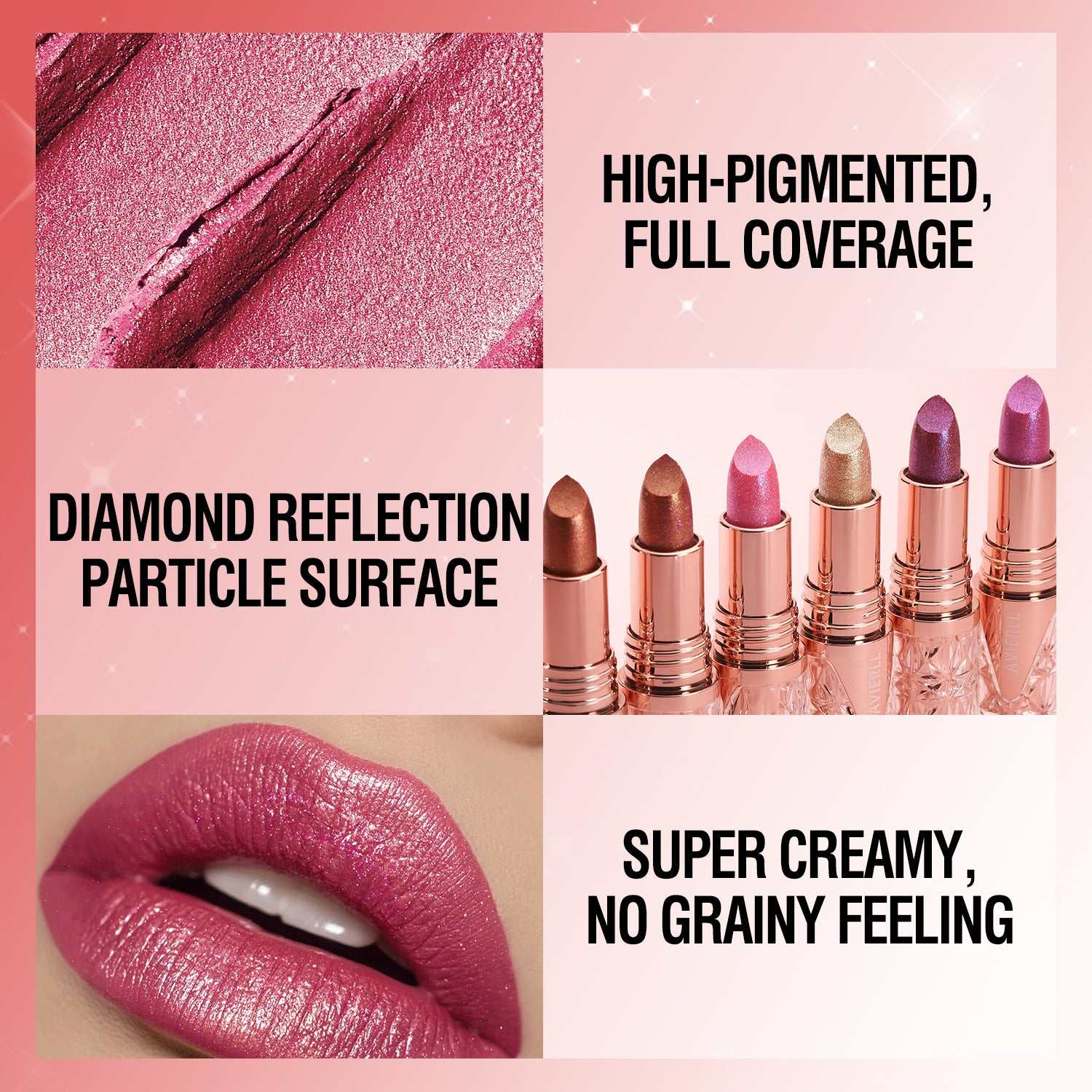 Pearlescent Shimmer Lipstick
